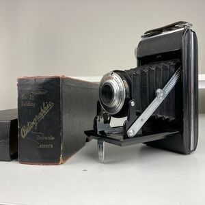 VINTAGE ANSCO VIKING READYSET 120 ROLL FILM FOLDING BELLOWS CAMERA 1952-59
